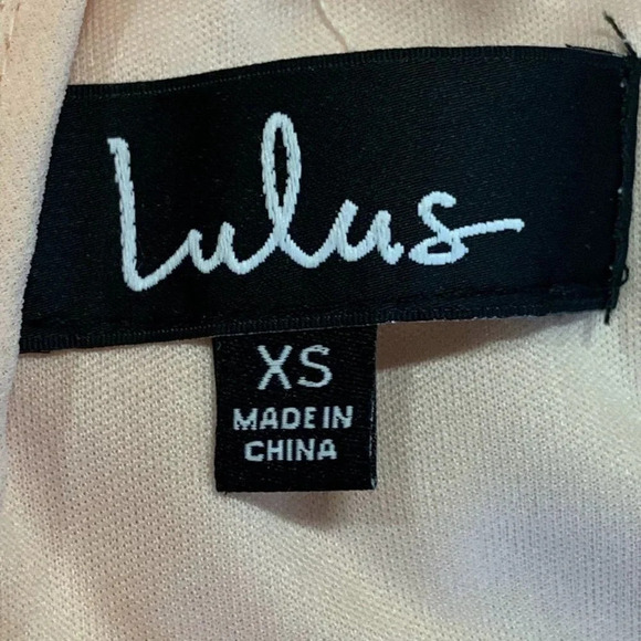 Lulu’s Women's  Air‎ of Romance Sleeveless Peach Chiffon Maxi Dress Size XS NWT - Picture 9 of 13